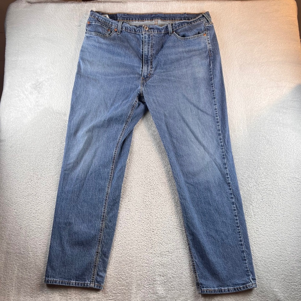Levis 541 Straight Leg Jeans Mens 42x32 Medium Wash Blue Denim 18181-0629